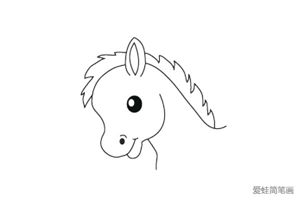 简笔画课程：怎么样简单画出一匹可爱的小马